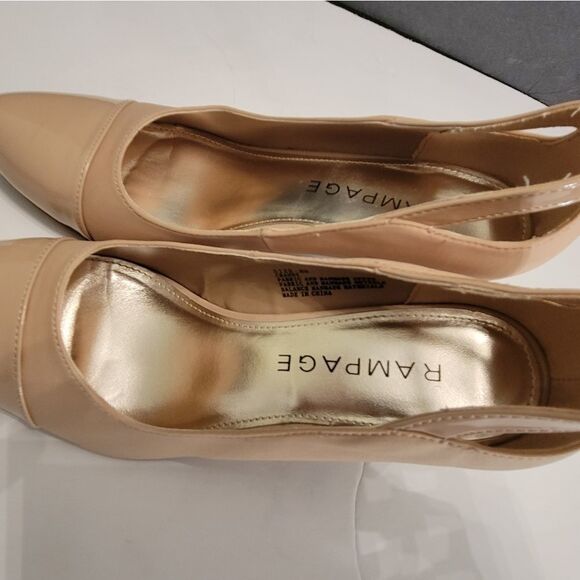 RAMPAGE  WOMEN"S LOW HEEL TAN SHOES - Picture 6 of 16